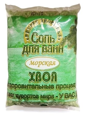 Соль для ванн 1 кг Хвоя п/э пакет - фото 4800