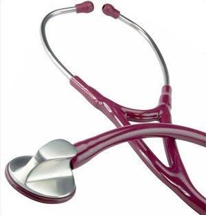KaWe Топ-кардиолоджи, плоская головка из нерж. стали бордовый стетоскоп - фото 5773
