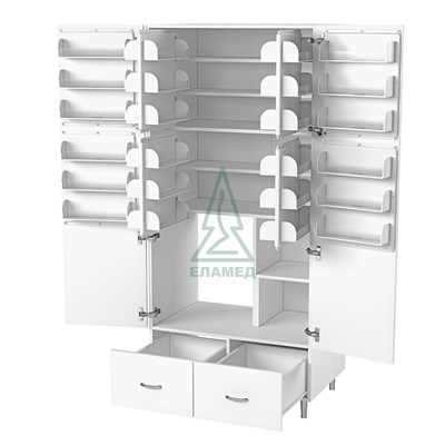 Шкаф медицинский для фармпрепаратов ШМФ-02-«ЕЛАТ» Исп. 4 484844227 - фото 7306