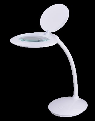 Лампа-лупа LED 7,5W (30 диодов), 5 диоптрий, размер линзы 10см, настольная, 9101LED-A - фото 9252